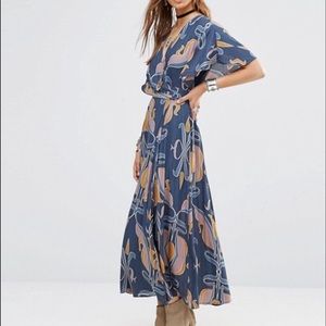 Free People Wrap Midi Dress